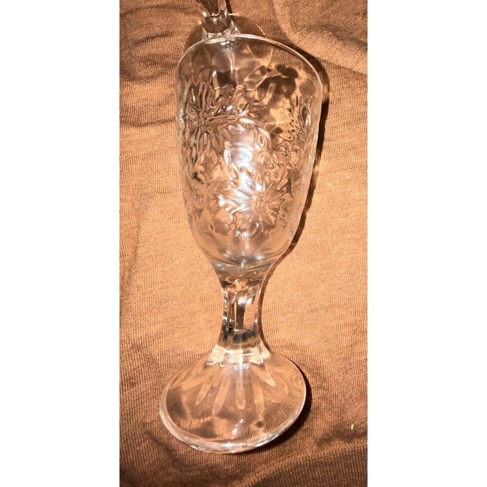 Lot of 4 Princess House Fantasia Water Goblets Fine Crystal  Replacement